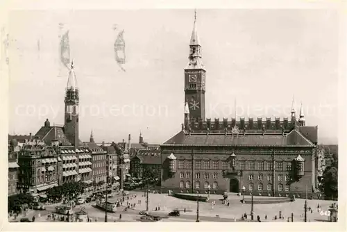 AK / Ansichtskarte Kobenhavn Radhuspladsen Rathaus Platz Kat. Kopenhagen