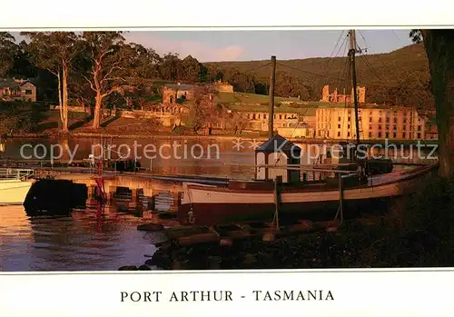AK / Ansichtskarte Port Arthur Tasmania Hafen in der Abendsonne
