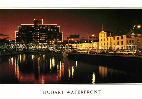 AK / Ansichtskarte Hobart Tasmania Waterfront at night Kat. Hobart