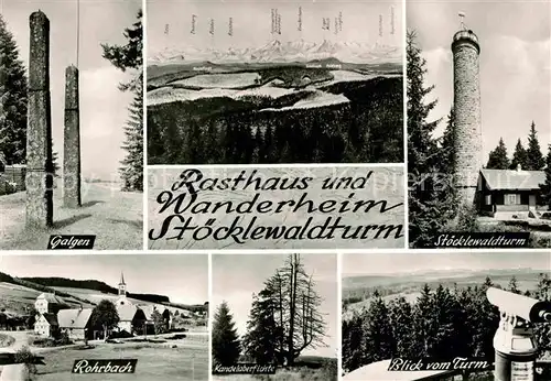 AK / Ansichtskarte Rohrbach Furtwangen Rasthaus und Wanderheim Stoecklewaldturn Kat. Furtwangen im Schwarzwald