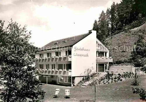 AK / Ansichtskarte Nussbach Schwarzwald Gaestehaus Wieseneck Kat. Triberg im Schwarzwald