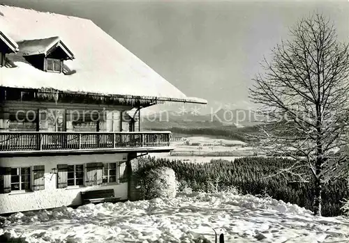 AK / Ansichtskarte Isny Allgaeu Berghotel Jaegerhof Kat. Isny im Allgaeu