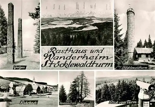 AK / Ansichtskarte Rohrbach Furtwangen Galgen Stoecklewaldturm Panorama  Kat. Furtwangen im Schwarzwald