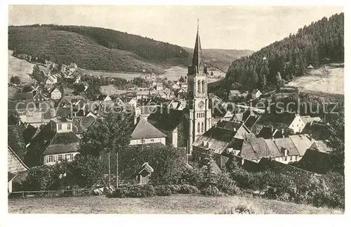AK / Ansichtskarte Voehrenbach Panorama mit Kirche Kat. Voehrenbach