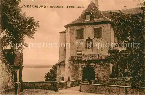 AK / Ansichtskarte Meersburg Bodensee Schlosseingang Kat. Meersburg