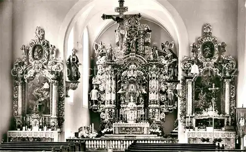 AK / Ansichtskarte Triberg Schwarzwald Wallfahrtskirche Altar Kat. Triberg im Schwarzwald