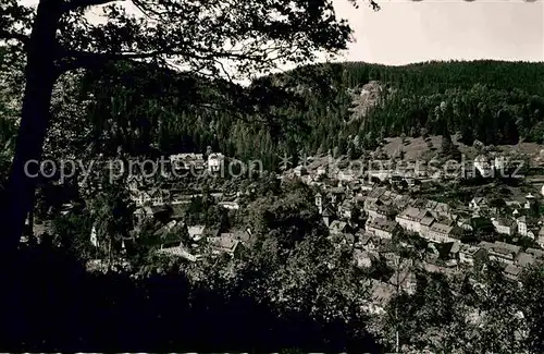 AK / Ansichtskarte Triberg Schwarzwald Ortsblick Kat. Triberg im Schwarzwald