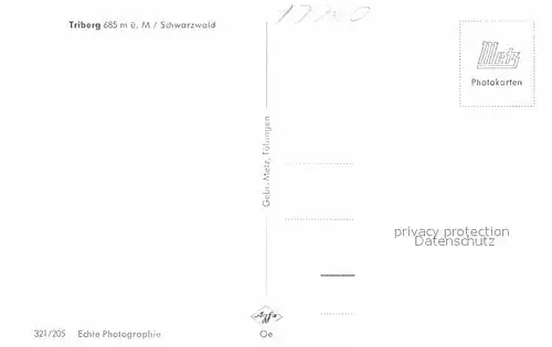 AK / Ansichtskarte Triberg Schwarzwald Panorama Kat. Triberg im Schwarzwald
