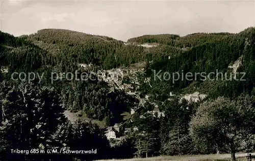 AK / Ansichtskarte Triberg Schwarzwald Panorama Kat. Triberg im Schwarzwald