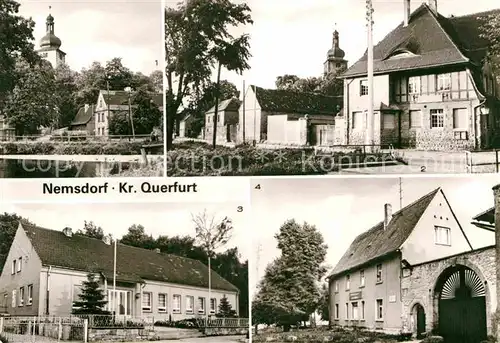 AK / Ansichtskarte Nemsdorf Goehrendorf Kirche Kulturhaus Kindergarten Gemeindeschwesternstation Kat. Nemsdorf Goehrendorf