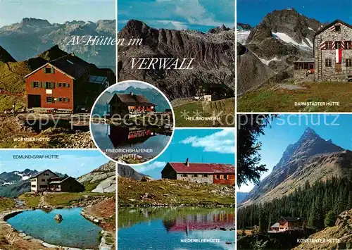 AK / Ansichtskarte Schruns Vorarlberg Alpenvereinshuetten im Verwall Bergsee Alpenpanorama Kat. Schruns