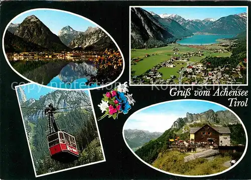 AK / Ansichtskarte Maurach Achensee Pertisau Rofanseilbahn Erfurterhuette Berghuette Seilbahn Alpenpanorama Alpenflora