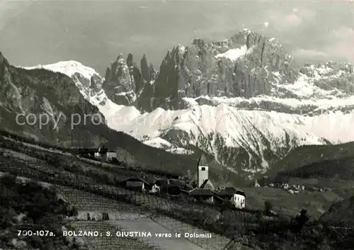 AK / Ansichtskarte Bolzano S Giustina verso le Dolomiti Panorama Dolomiten Kat. Bolzano