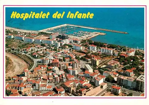 AK / Ansichtskarte Tarragona Hospitalet del Infante Costa Dorada vista aerea Kat. Costa Dorada Spanien