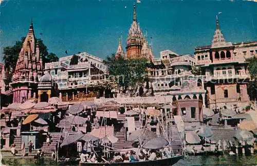 AK / Ansichtskarte Varanasi Manikarnika Ghat  Kat. Varanasi