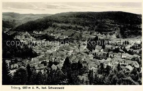 AK / Ansichtskarte Triberg Schwarzwald Panorama Kat. Triberg im Schwarzwald