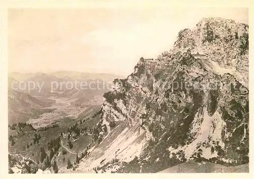 AK / Ansichtskarte Wendelstein Berg mit Blick ins Leitzachtal Kat. Bayrischzell