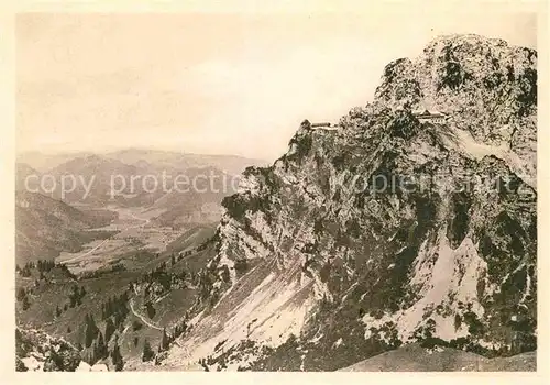 AK / Ansichtskarte Wendelstein Berg mit Blick ins Leitzachtal Kat. Bayrischzell