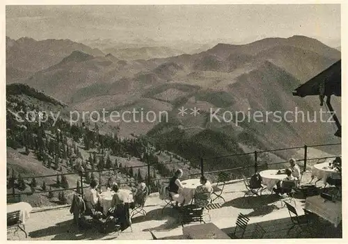 AK / Ansichtskarte Wendelsteinhaus Blick von der Terrasse des Berghotels Kat. Bayrischzell