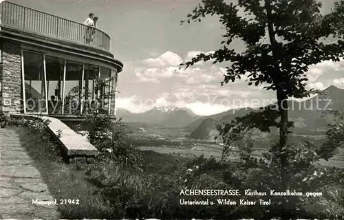 AK / Ansichtskarte Achensee Achenseestrasse Rasthaus Kanzelkehre Kat. Eben am Achensee