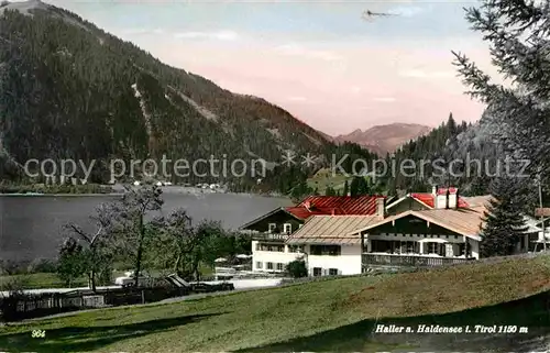 AK / Ansichtskarte Haller Tirol Teilansicht Kat. Haller am Haldensee Tannheimer Tal