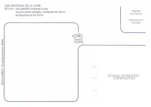 AK / Ansichtskarte Villandry Vue du jardin potager Collection Les Chateaux de la Loire Kat. Villandry