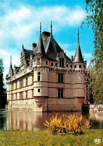 AK / Ansichtskarte Azay le Rideau Facade du Chateau sur le Park Collection Chateaux de la Loire Kat. Azay le Rideau