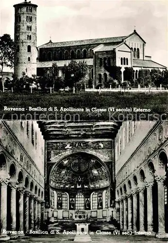 AK / Ansichtskarte Ravenna Italia Basilica di S. Apollinare in Classe Esterno Interno Kat. Ravenna