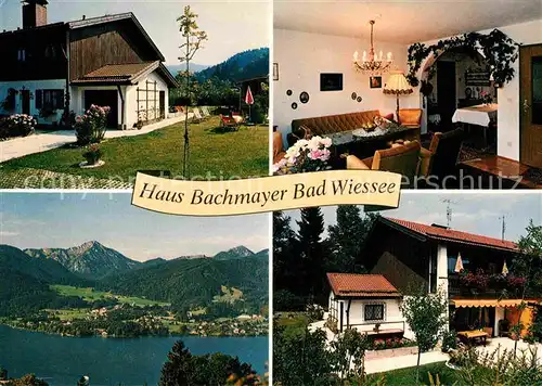 AK / Ansichtskarte Bad Wiessee Haus Bachmayer Seepartie Kat. Bad Wiessee