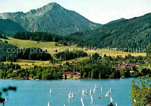 AK / Ansichtskarte Bad Wiessee Seepartie mit Kampen Kat. Bad Wiessee
