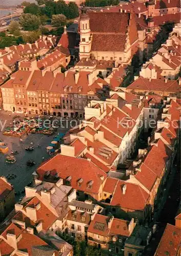 AK / Ansichtskarte Warszawa Rynek Starego Miasta Altstaedter Markt Fliegeraufnahme Kat. Warschau Polen