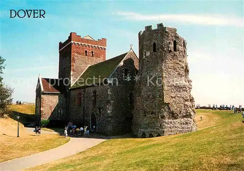 AK / Ansichtskarte Dover Kent Church of St Mary de Castro and the Pharos Dover Castle