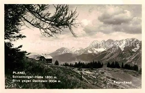 AK / Ansichtskarte Schladming Obersteiermark Planei Schladminger Huette Kat. Schladming