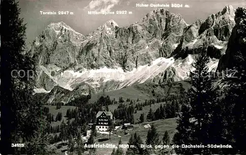 AK / Ansichtskarte Austriahuette Panorama  Kat. Ramsau Dachstein