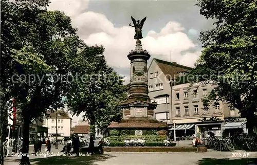 AK / Ansichtskarte Siegburg Kriegerdenkmal am Markt Kat. Siegburg