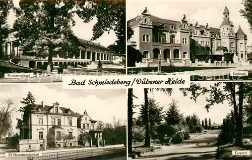 AK / Ansichtskarte Bad Schmiedeberg Eisenmoorbad Morrsanatorium Kurpark Kurhaus Kat. Bad Schmiedeberg Duebener Heide