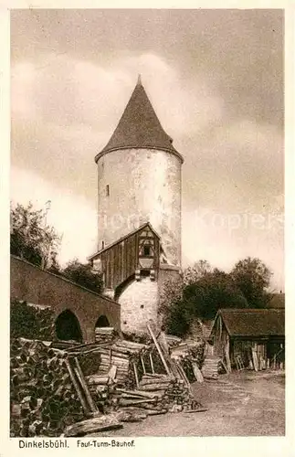 AK / Ansichtskarte Dinkelsbuehl Faul Turm Bauhof Kat. Dinkelsbuehl