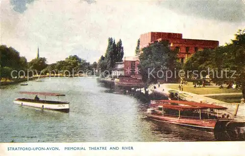 AK / Ansichtskarte Stratford Upon Avon Theater am Fluss Kat. Grossbritannien