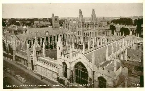 AK / Ansichtskarte Oxford Oxfordshire Saint Marys Kirche Kat. Oxford