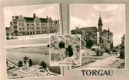 AK / Ansichtskarte Torgau Schloss Denkmal der Begegnung Rathaus  Kat. Torgau