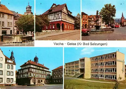 AK / Ansichtskarte Vacha  Markt Rathaus Geisa Markt Rudi Arnstadt Schule  Kat. Vacha