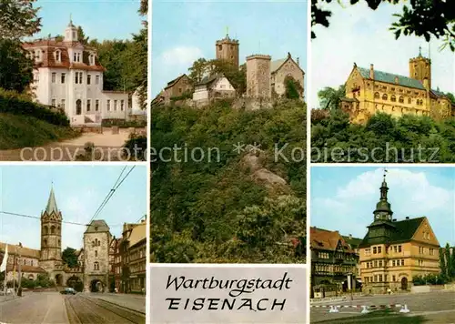 AK / Ansichtskarte Eisenach Thueringen Wartburg Hotel Hohe Sonne Nikolaitor Nikolaikirche Rathaus Kat. Eisenach