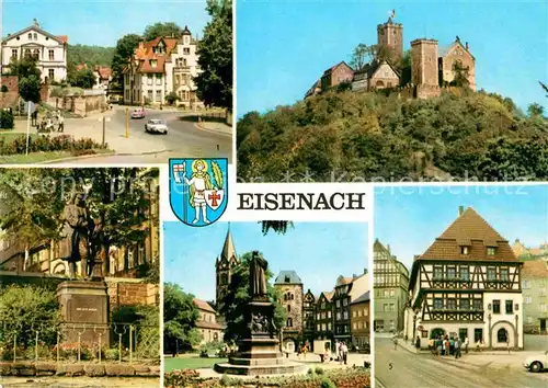 AK / Ansichtskarte Eisenach Thueringen Marienstrasse Wartburg Bach Denkmal Kat. Eisenach