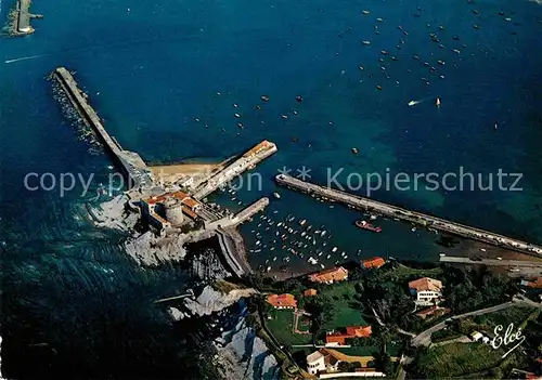 AK / Ansichtskarte Saint Jean de Luz Fliegeraufnahme Hafen Fort de Socoa Kat. Saint Jean de Luz