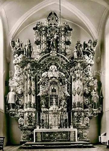 AK / Ansichtskarte Triberg Schwarzwald Wallfahrtskirche Maria in der Tanne Altar Kat. Triberg im Schwarzwald