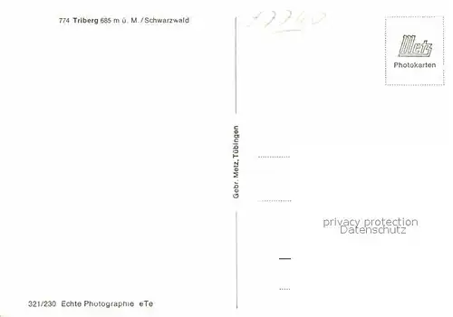 AK / Ansichtskarte Triberg Schwarzwald Stadtblick Kat. Triberg im Schwarzwald