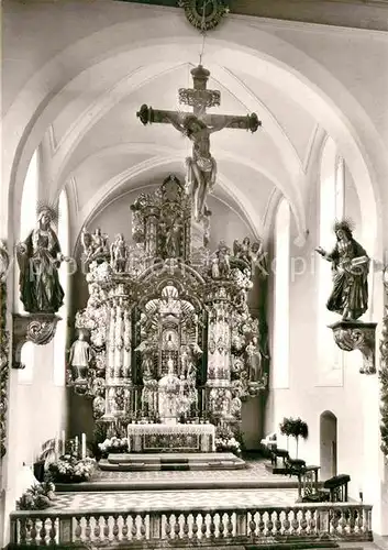 AK / Ansichtskarte Triberg Schwarzwald Wallfahrtskirche Hochaltar Kreuzigungsgruppe Kat. Triberg im Schwarzwald