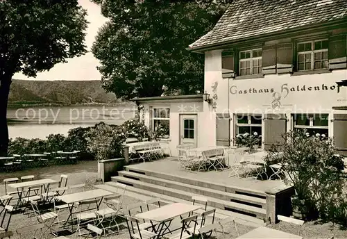 AK / Ansichtskarte Bonndorf ueberlingen Hoehengasthaus Haldenhof Terrasse Kat. ueberlingen