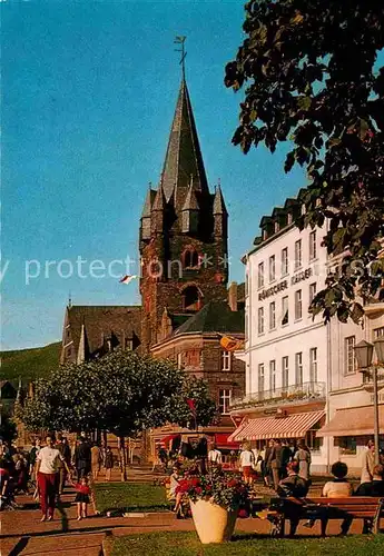 AK / Ansichtskarte Bernkastel Kues Moselpromenade Kirche Hotel Roemischer Kaiser Kat. Bernkastel Kues