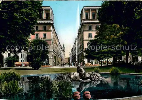 AK / Ansichtskarte Torino Giardini di Piazza Carlo Felice e Via Roma Kat. Torino